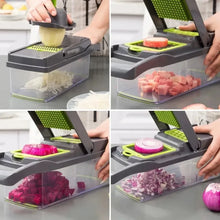 Multifunctional Vegetable Chopper 14/16 in 1 Food Slicer Dicer Grater with Handle, Kitchen Vegetable Cutter Tools Set