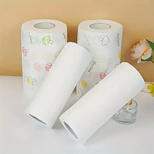 Washable Reusable Kitchen Paper Roll, Thick Pearl Embossed Non-Woven Cleaning Cloths, Oil Absorbent Dish Wipes for Kitchen Home