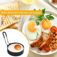 Stainless Steel Egg Ring, 2/4/5counts/set Round Egg Ring for Frying with Silicone Handle, Egg Ring for Griddle Breakfast Cooking