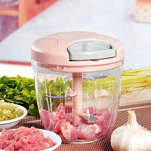 500/900ML Manual Meat Mincer Garlic Chopper Hand Pull Press Crusher Vegetable Grinder Chili Onion Cutter Kitchen Cooking Tools