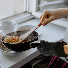 Long Thick Silicone Gloves Heat-resistant Non-slip Microwave Oven Mitts Kitchen BBQ Baking Cooking Canvas Stitching  Oven Gloves