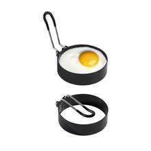 Stainless Steel Egg Ring, 2/4/5counts/set Round Egg Ring for Frying with Silicone Handle, Egg Ring for Griddle Breakfast Cooking