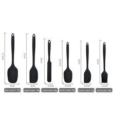 Silicone Kitchenware 6-Piece Set, Cream Scraper, Spatula, Oil Brush, Size Scraper Set Baking Tool, Non-Integrated Hand